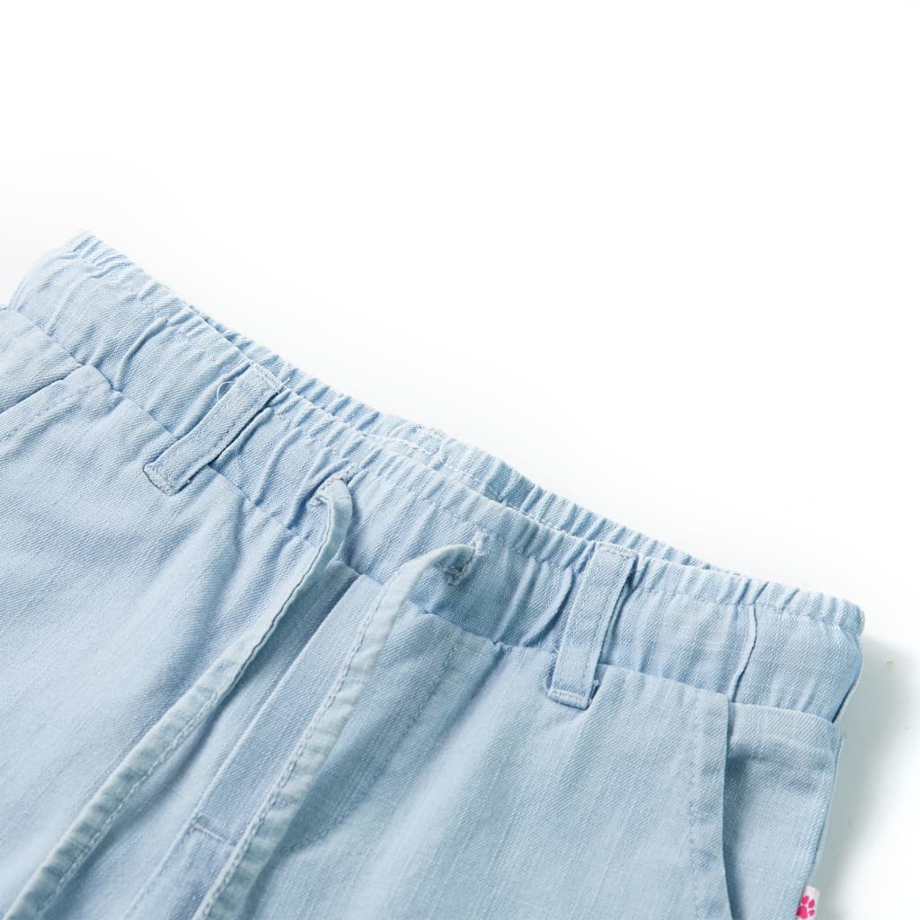 VidaXL Kinderbroek 104 zachtdenimblauw