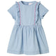 Vidaxl kinderjurk met ruches 104 zachtblauw
