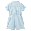 Vidaxl kinderonesie met korte mouwen 92 zachtblauw