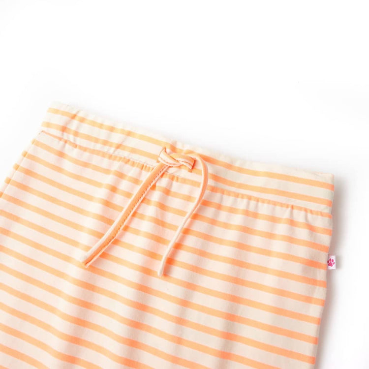 VidaXL Kinderrokje recht met strepen 104 fluorescerend oranje