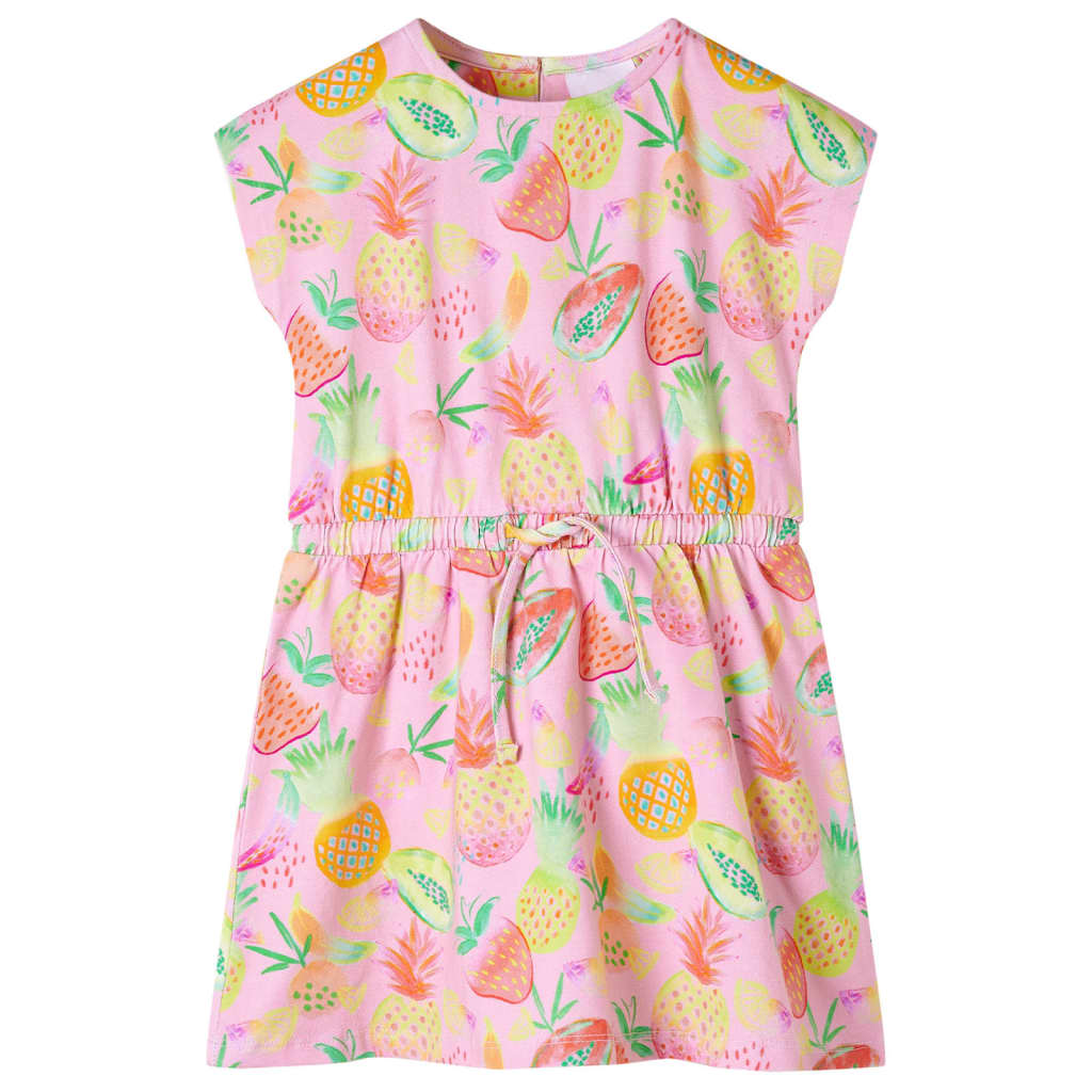 Vidaxl kinderjurk 104 zachtroze