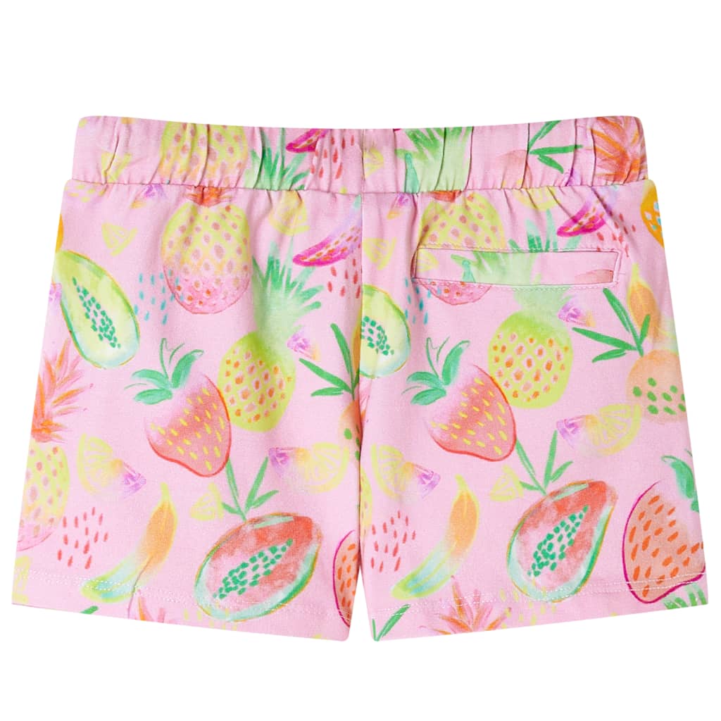 VidaXL Kindershort met trekkoord 92 zachtroze