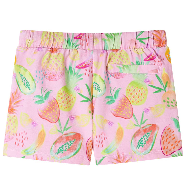 Vidaxl kindershort met trekkoord 140 zachtroze