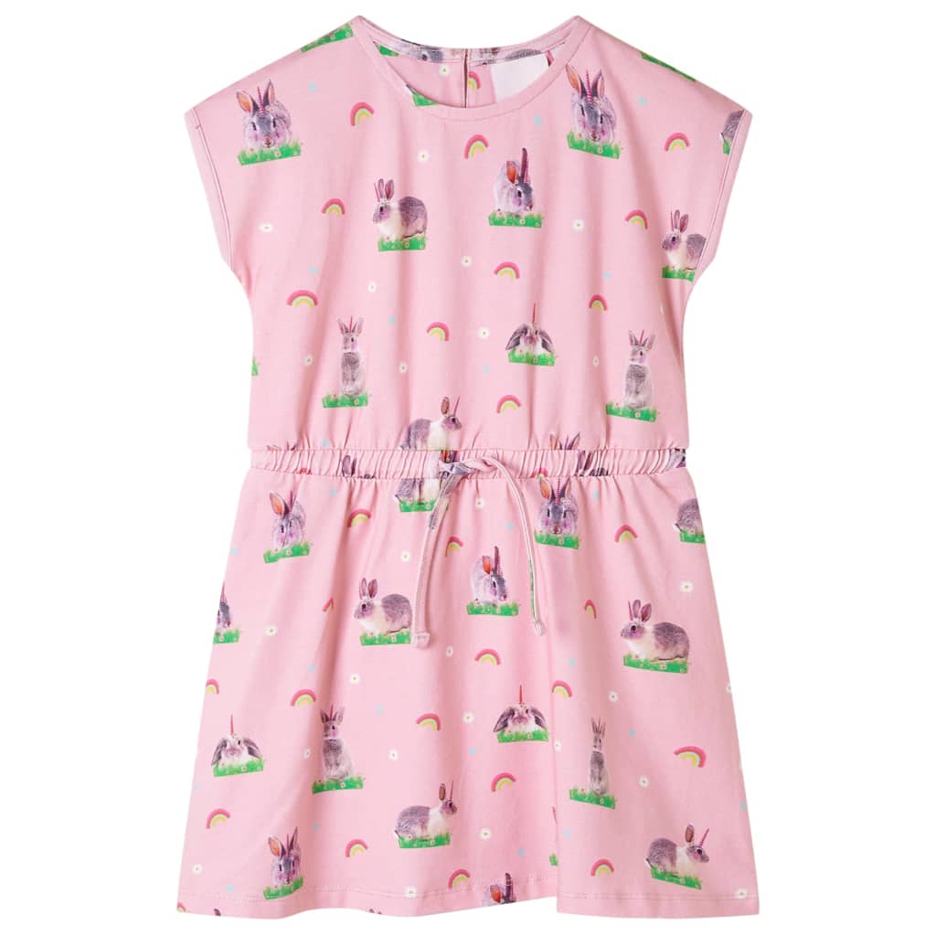 Vidaxl kinderjurk 104 lichtroze