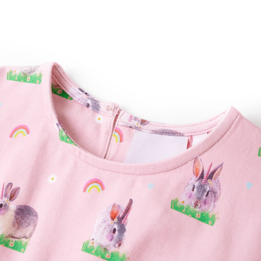 Vidaxl kinderjurk 140 lichtroze