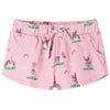 VidaXL Kindershorts met trekkoord 116 lichtroze