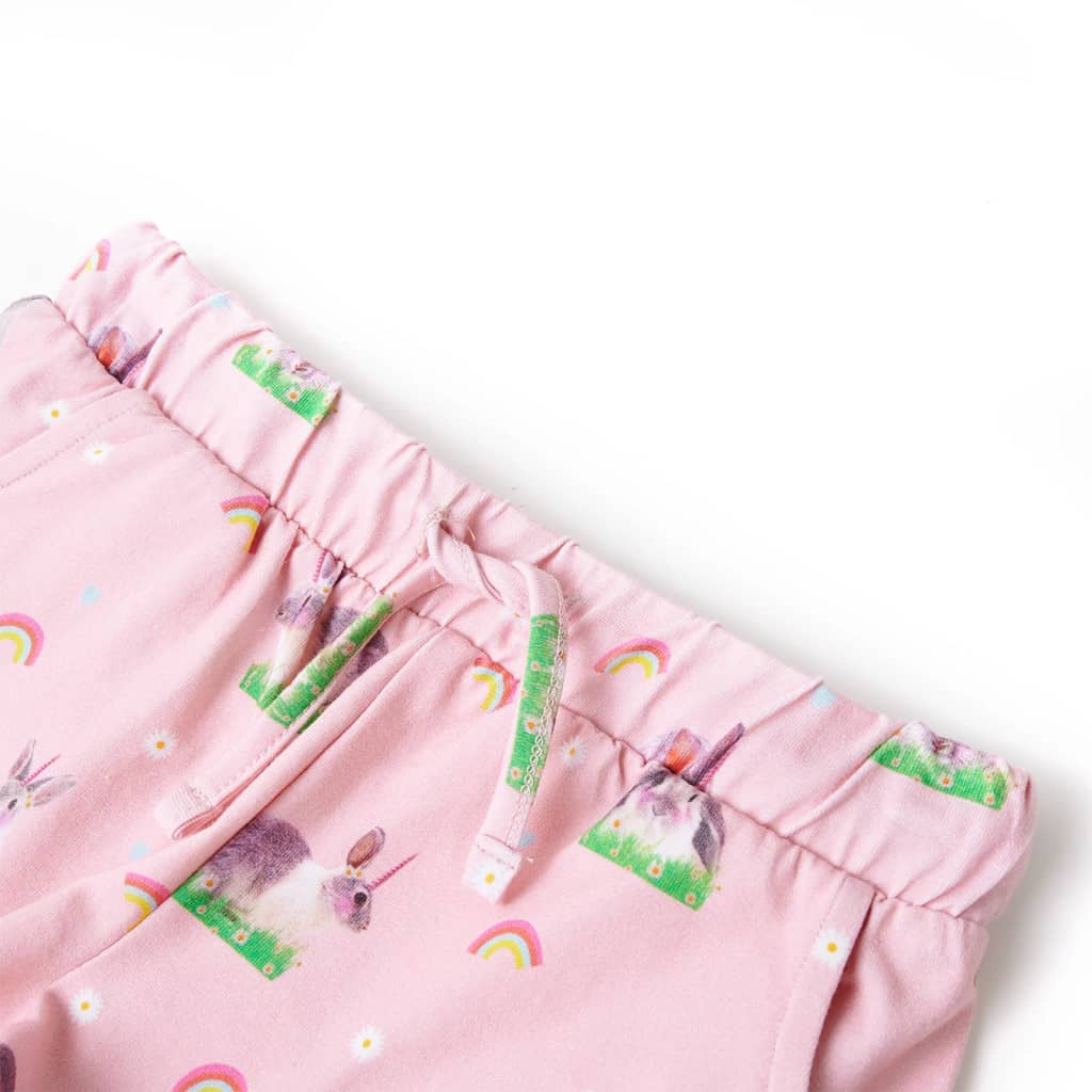 VidaXL Kindershorts met trekkoord 116 lichtroze