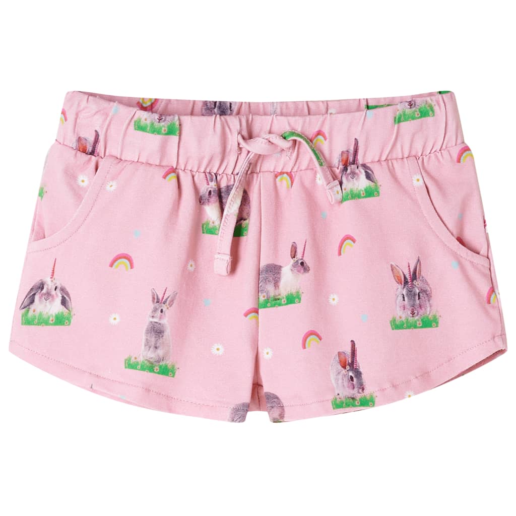 Vidaxl kindershorts met trekkoord 128 lichtroze