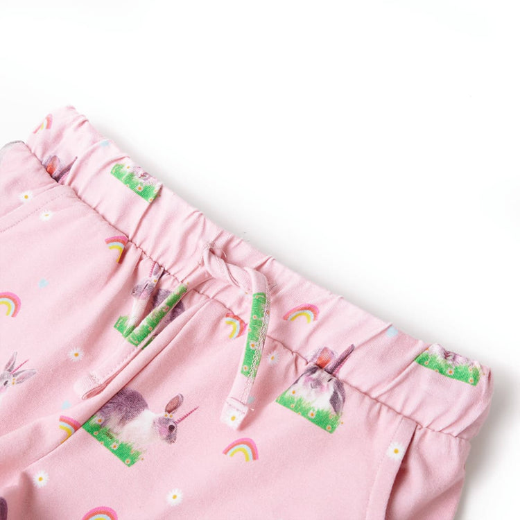 Vidaxl kindershorts met trekkoord 128 lichtroze