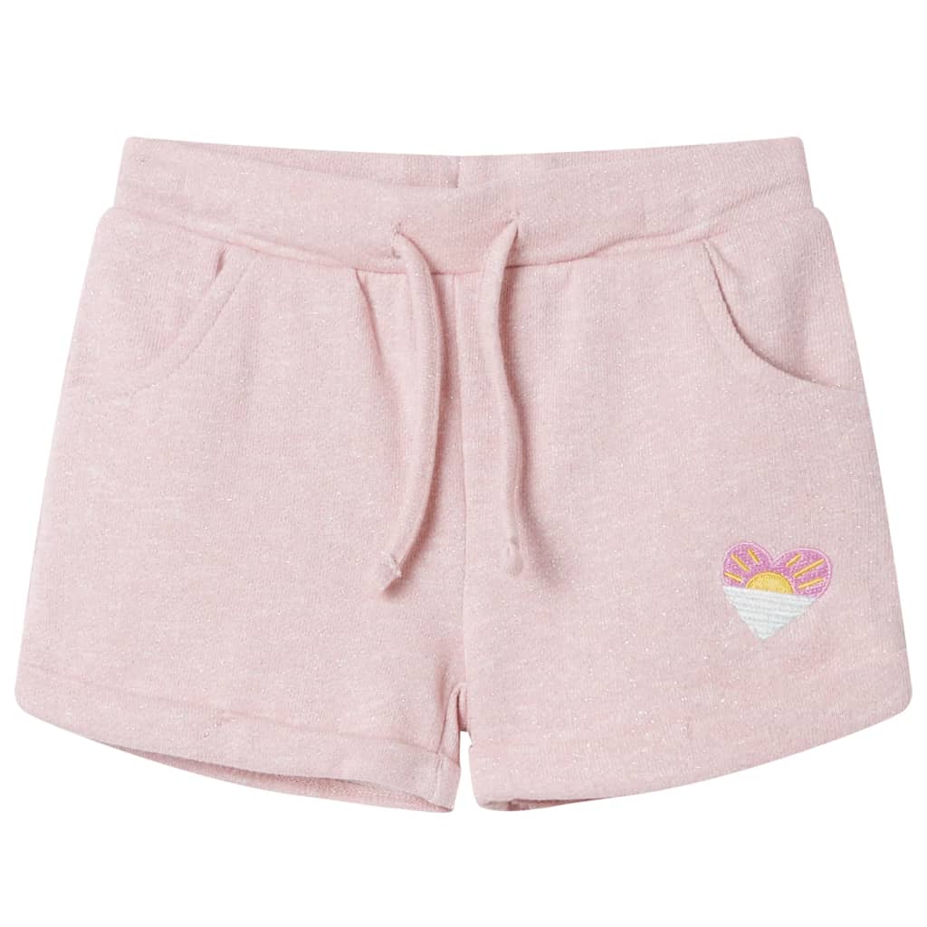 VidaXL Kindershorts met trekkoord 92 gemengd lichtroze