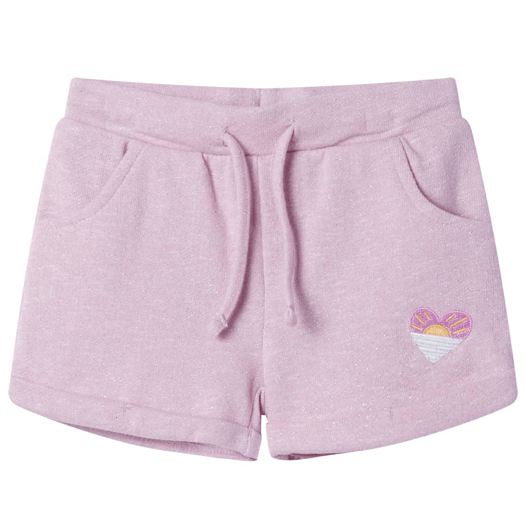 VidaXL Kindershorts met trekkoord 116 gemengd lila