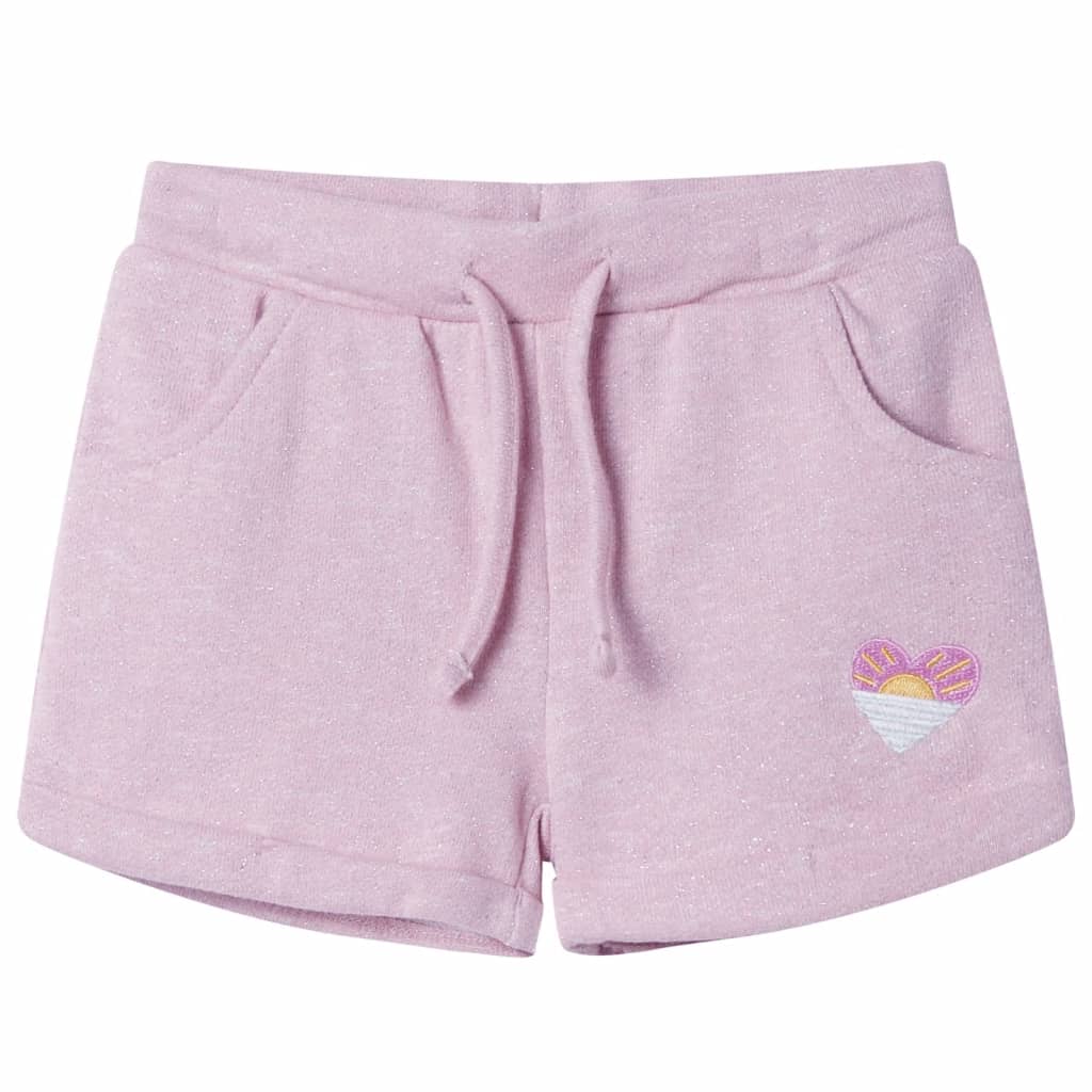 VidaXL Kindershorts met trekkoord 128 gemengd lila