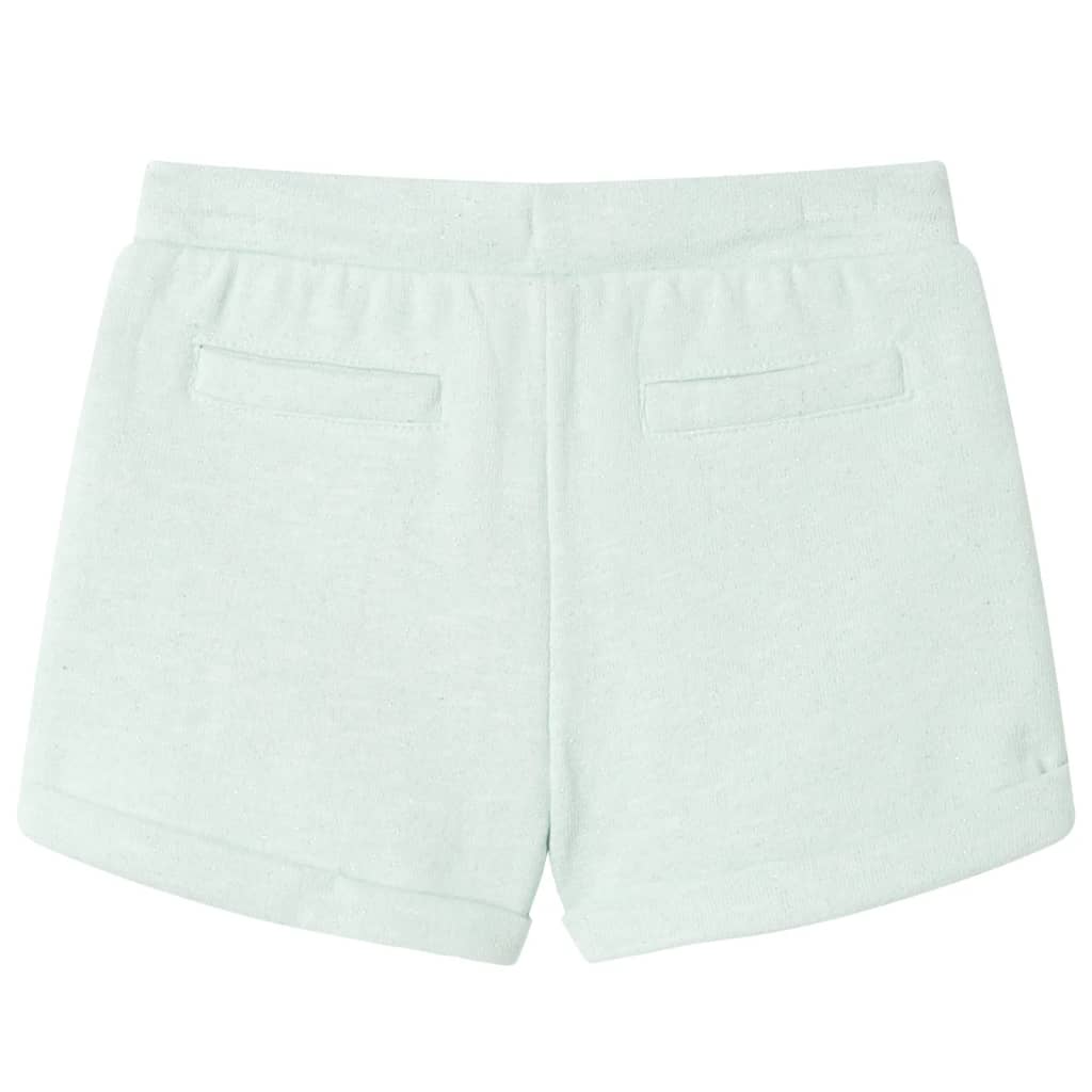 VidaXL Kindershorts met trekkoord 92 gemengd lichtmintkleurig