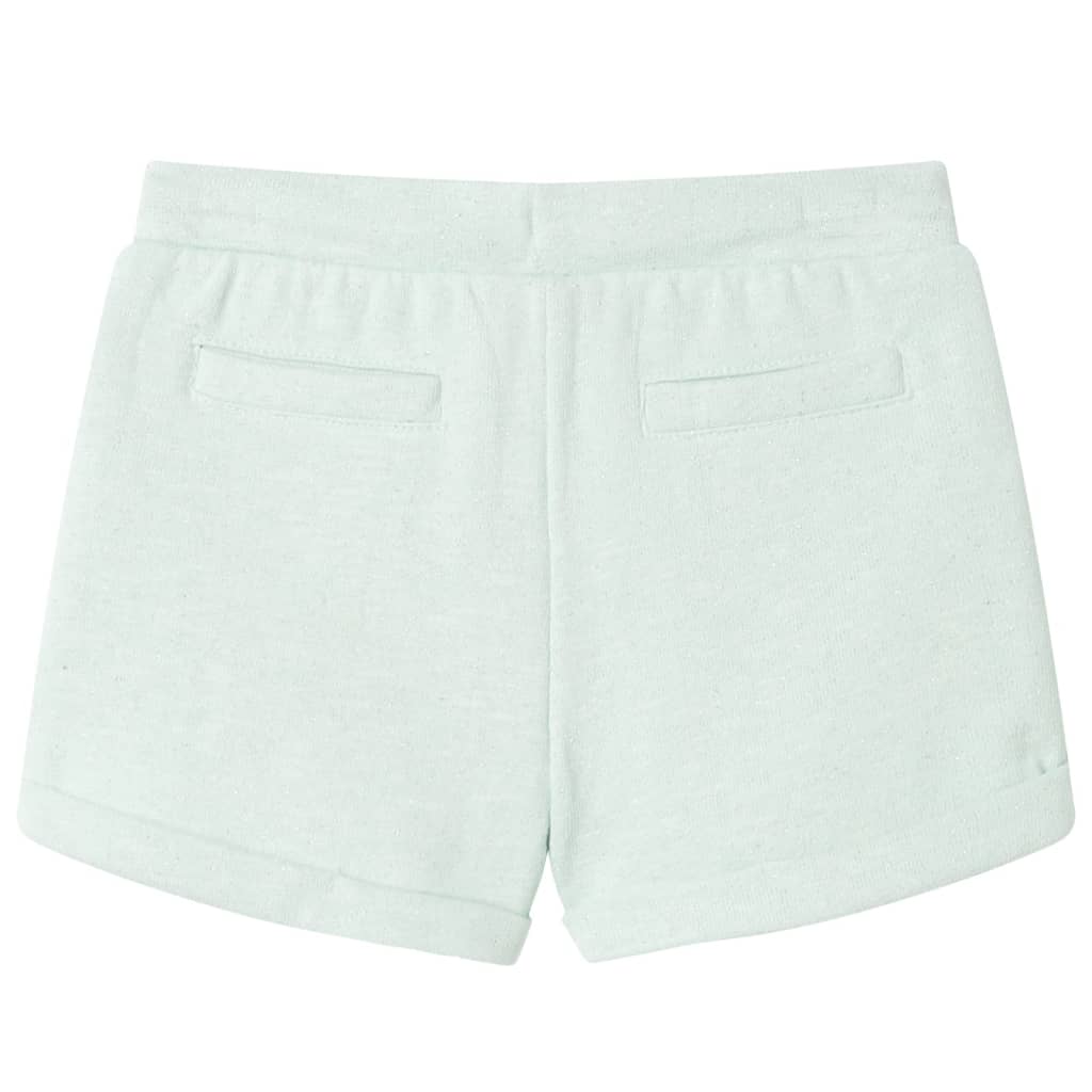 VidaXL Kindershorts met trekkoord 116 gemengd lichtmintkleurig