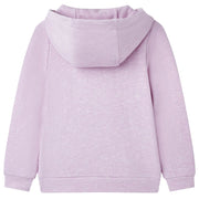 VidaXL Kindervest met capuchon en rits 116 gemengd lila - afbeelding 2