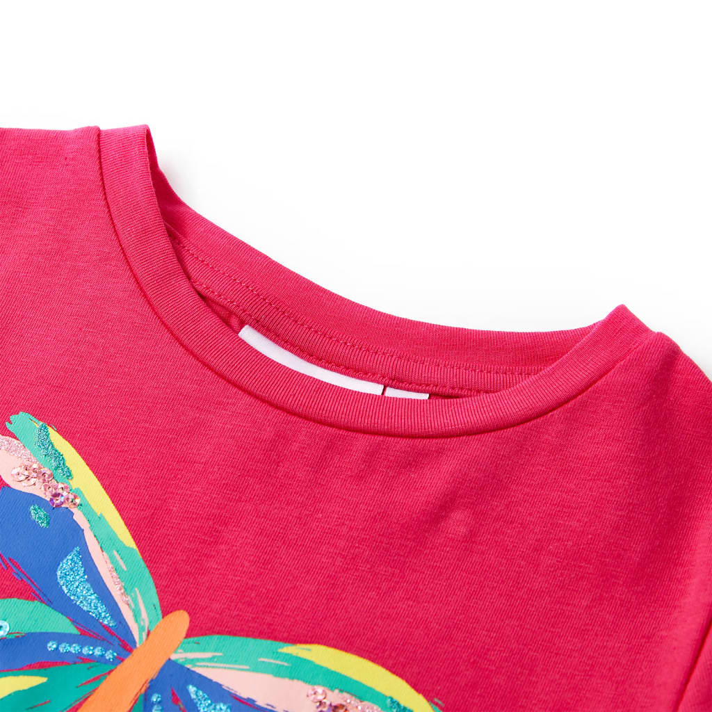 VidaXL Kindershirt 116 felroze