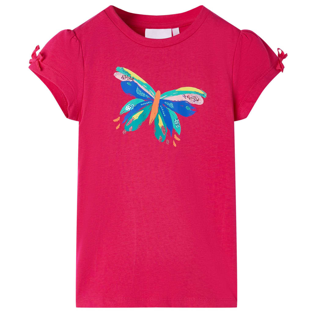 VidaXL Kindershirt 128 felroze