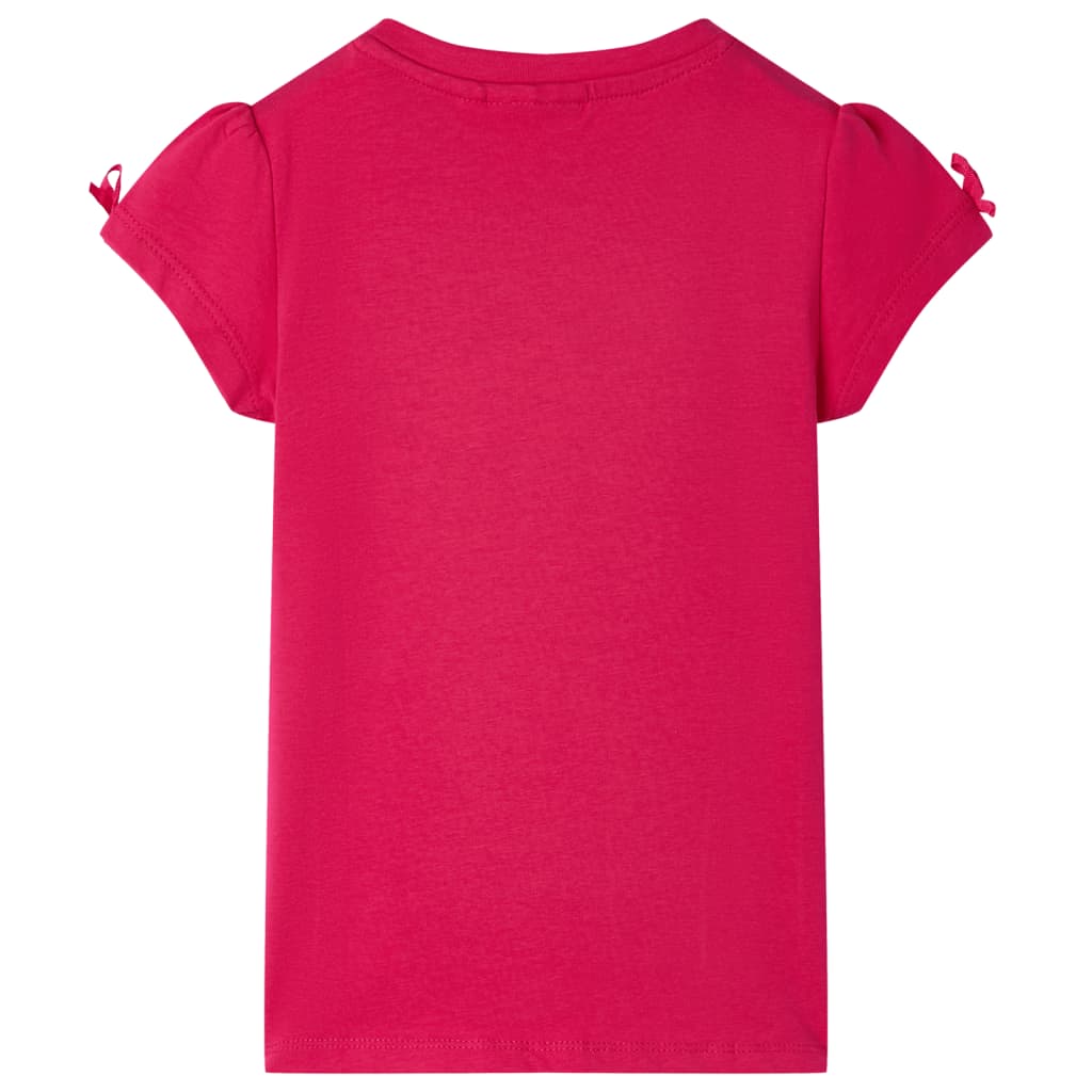 VidaXL Kindershirt 128 felroze