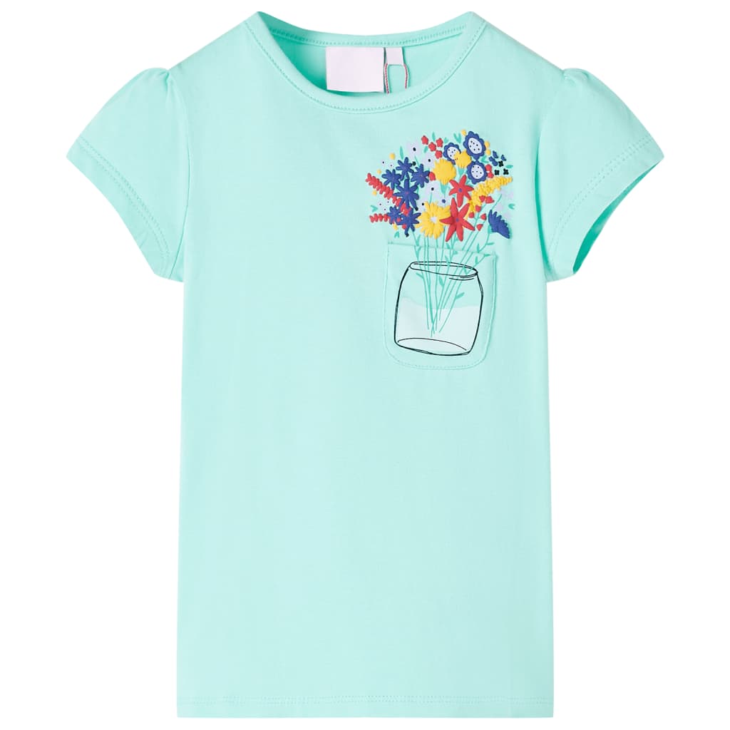 VidaXL Kindershirt 104 lichtmintkleurig