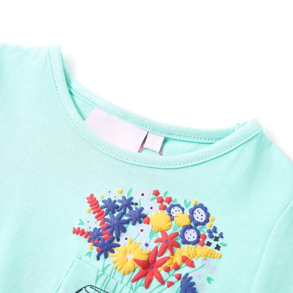 VidaXL Kindershirt 104 lichtmintkleurig