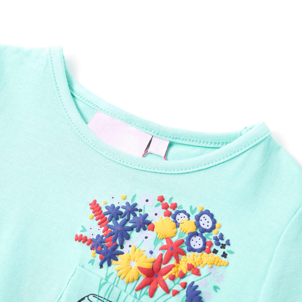 VidaXL Kindershirt 116 lichtmint