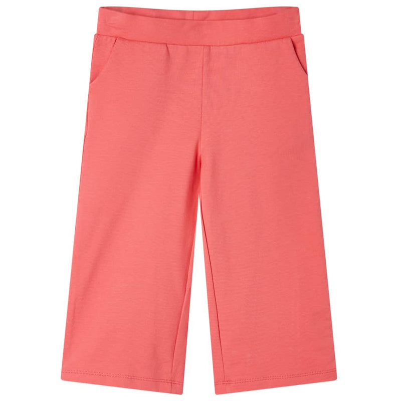 Vidaxl kinderbroek met wijde pijpen 128 koraalkleurig