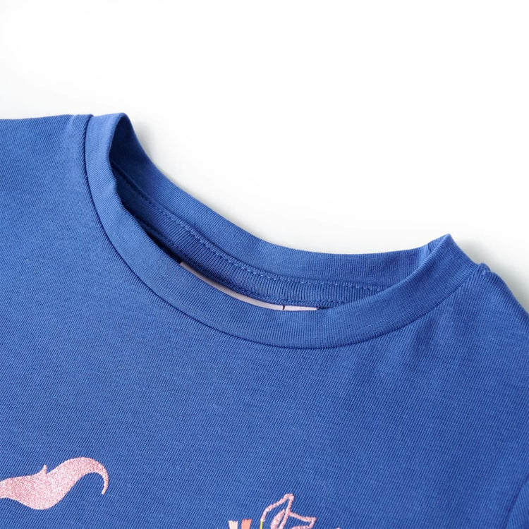 Vidaxl kindershirt 116 kobaltblauw