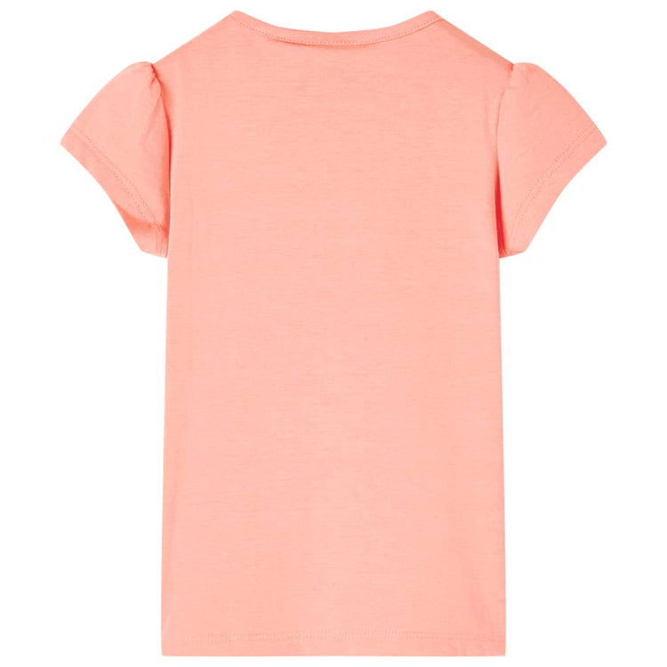 Vidaxl kindershirt 104 neonkoraalkleurig