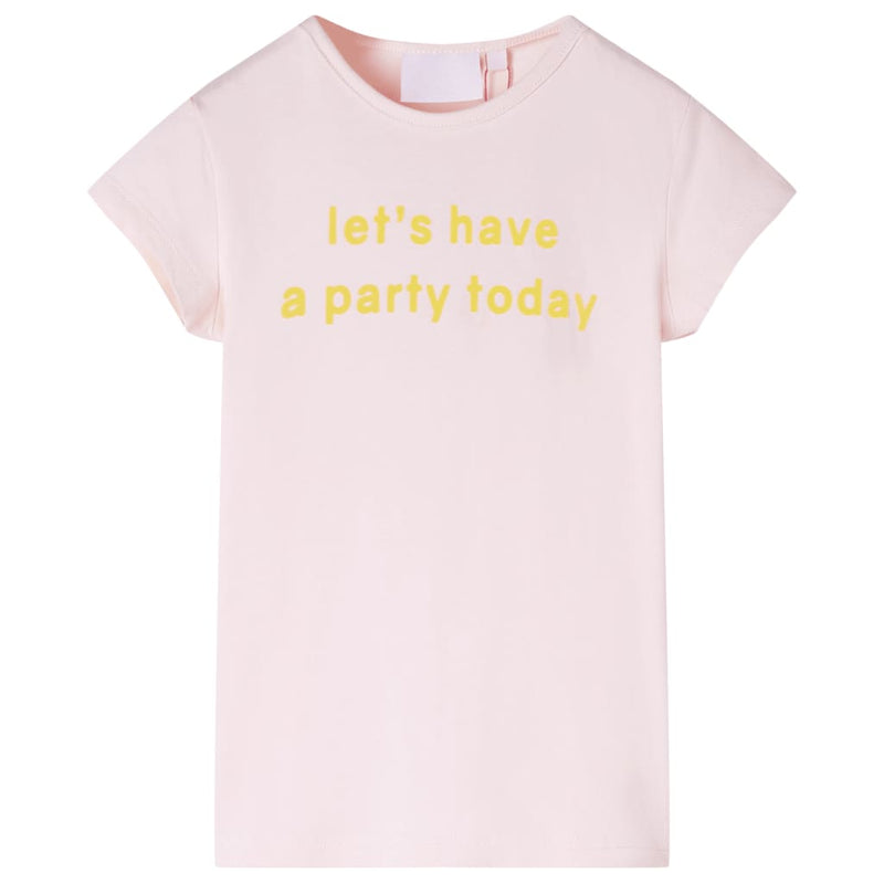 VidaXL Kindershirt 128 zachtroze