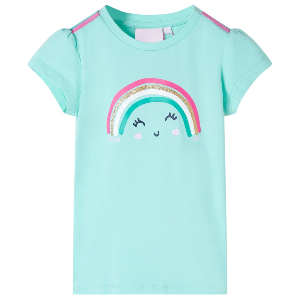 VidaXL Kindershirt 92 lichtmint