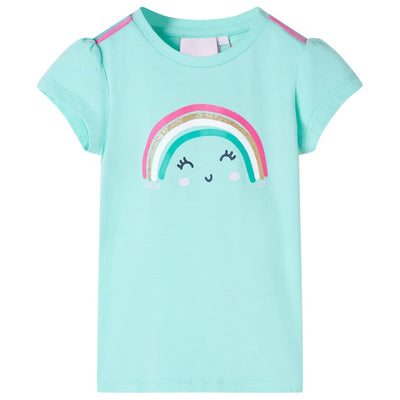 VidaXL Kindershirt 104 lichtmintkleurig