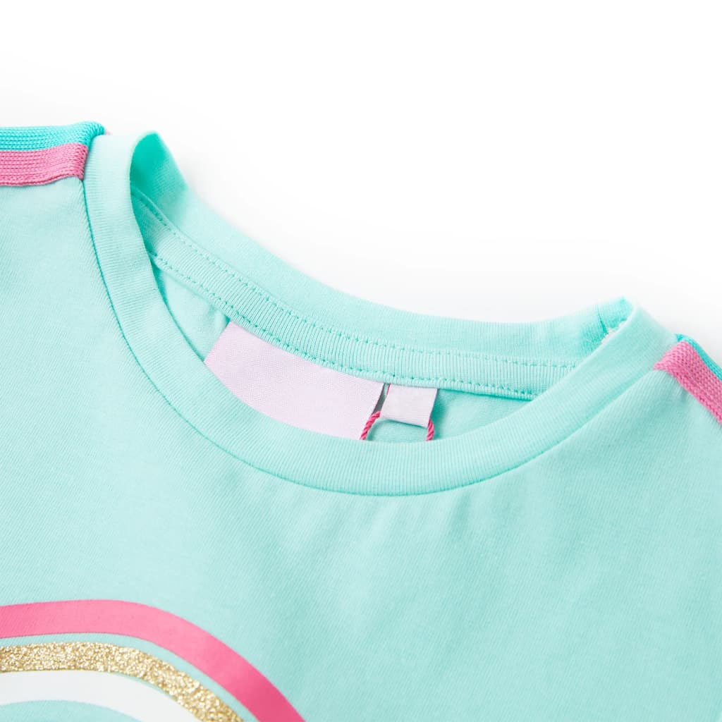 Vidaxl kindershirt 140 lichtmint