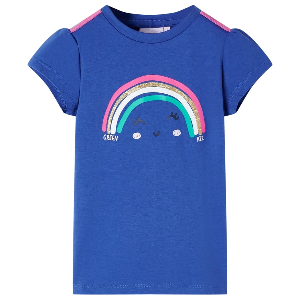 VidaXL Kindershirt 92 kobaltblauw