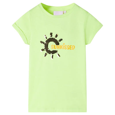 VidaXL Kindershirt 92 neongeel