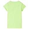 VidaXL Kindershirt 116 neongeel