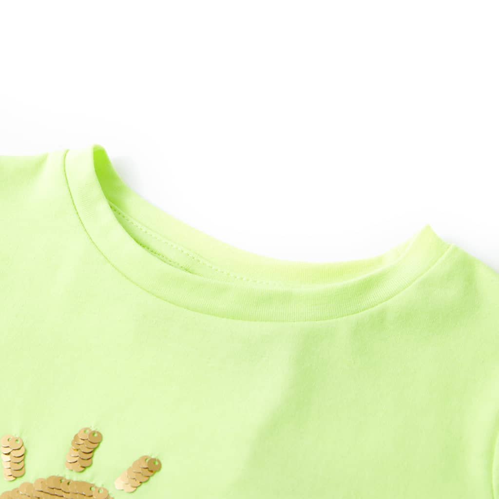 VidaXL Kindershirt 116 neongeel