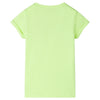 VidaXL Kindershirt 128 neongeel