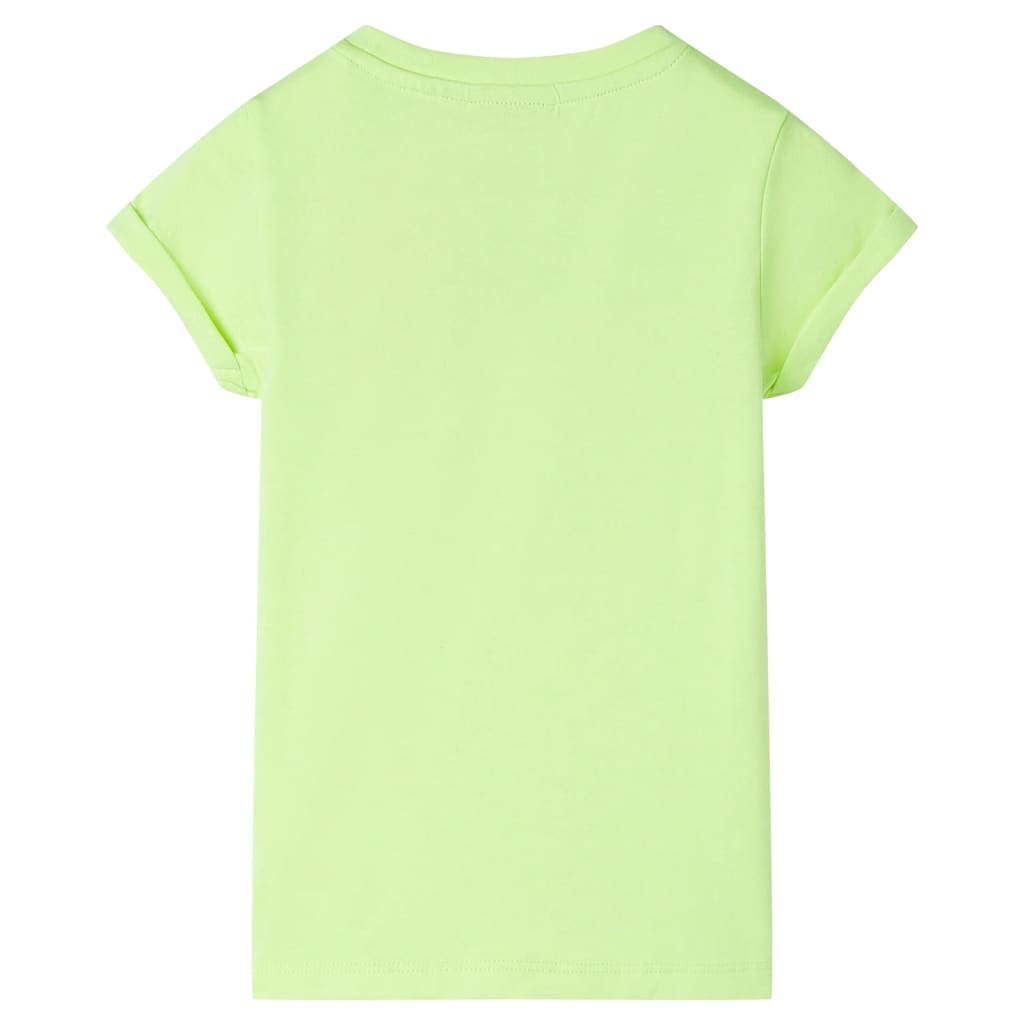 VidaXL Kindershirt 128 neongeel