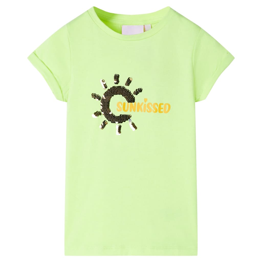 VidaXL Kindershirt 140 neongeel