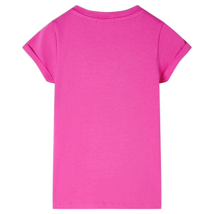 VidaXL Kindershirt 92 donkerroze