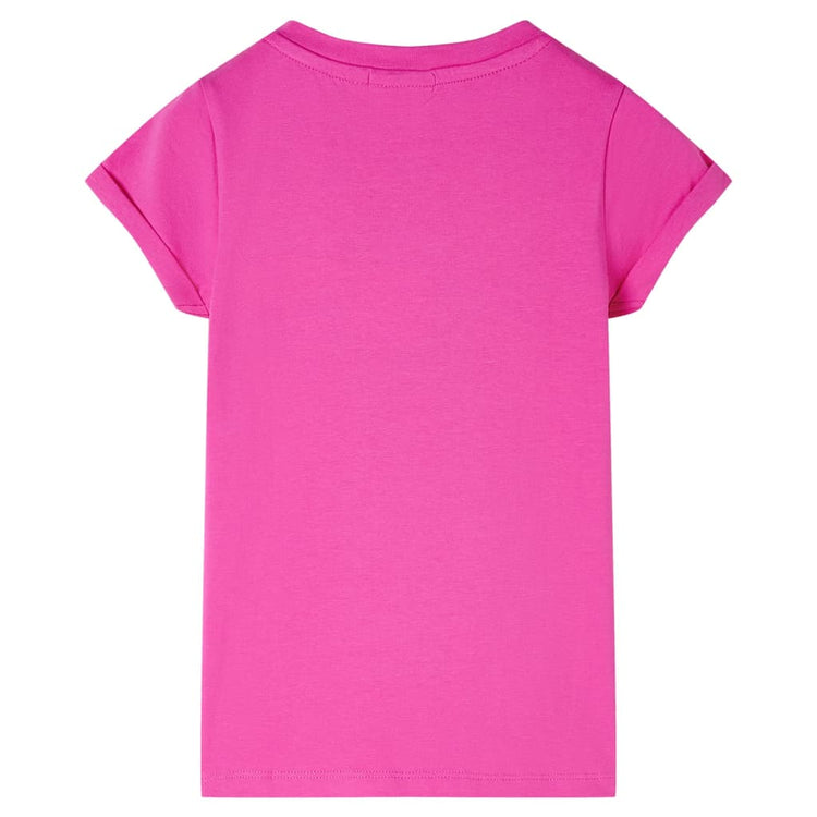 VidaXL Kindershirt 140 donkerroze
