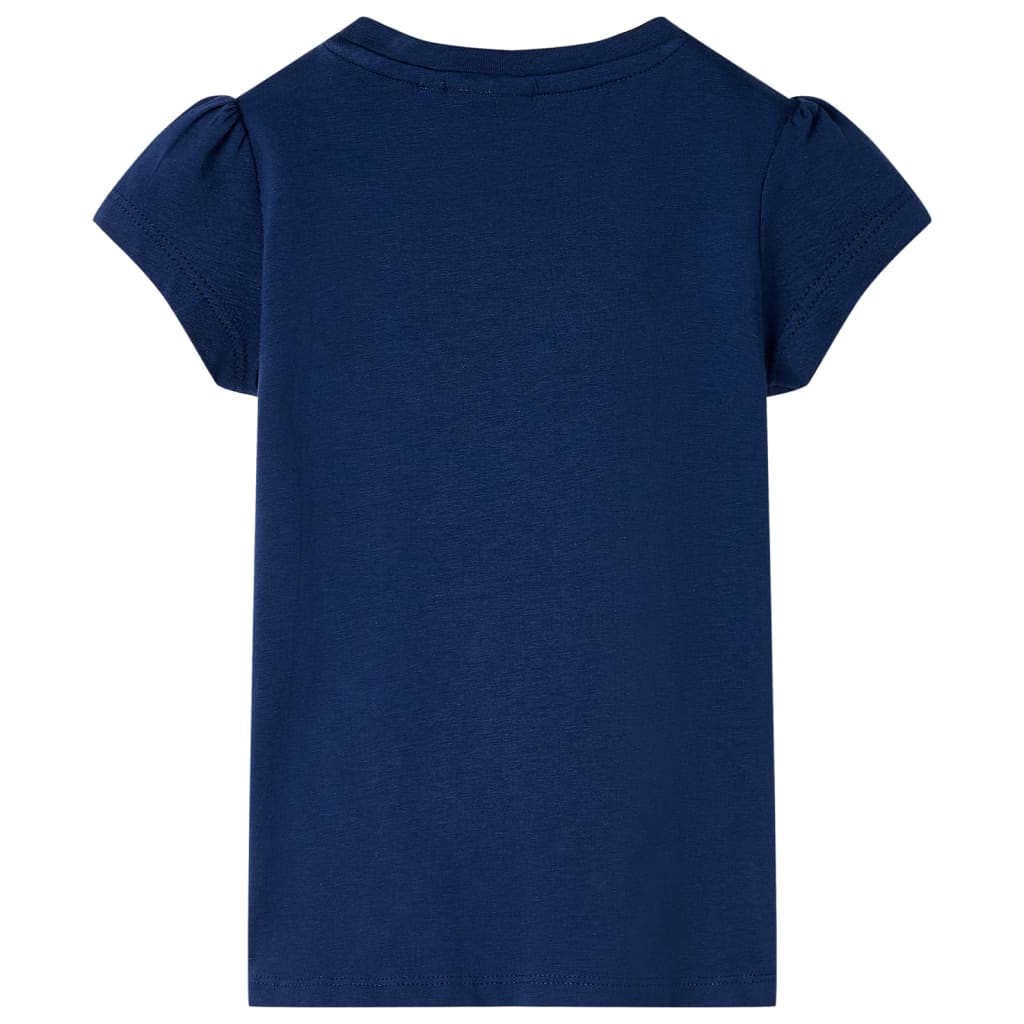 VidaXL Kindershirt 92 marineblauw