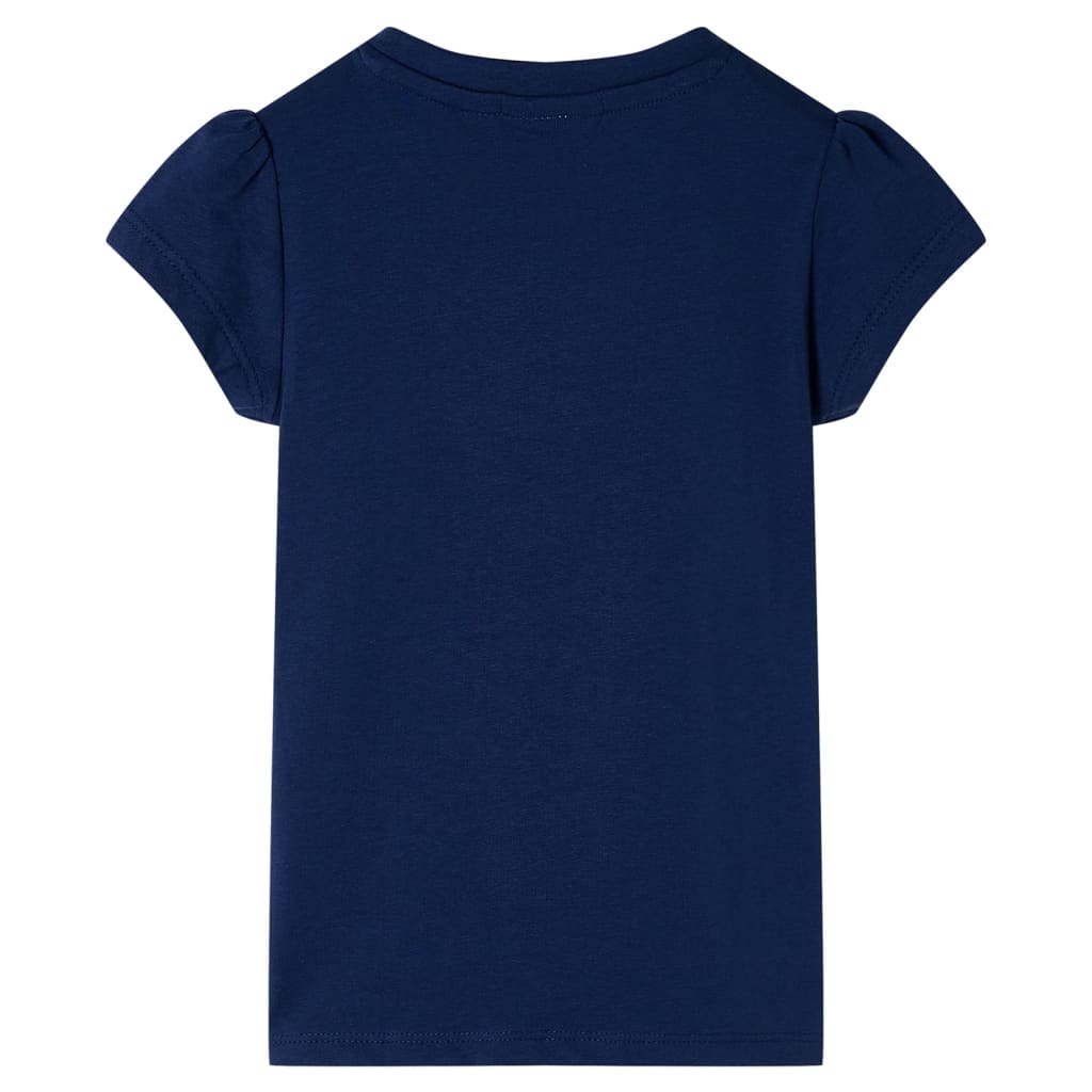 VidaXL Kindershirt 128 marineblauw