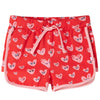 VidaXL Kindershort met trekkoord 128 rood