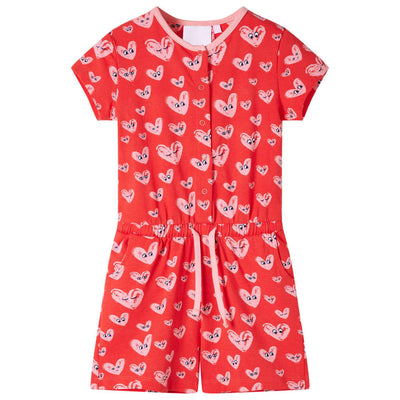 VidaXL Kinderjumpsuit 92 rood