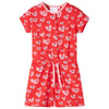 VidaXL Kinderjumpsuit 104 rood