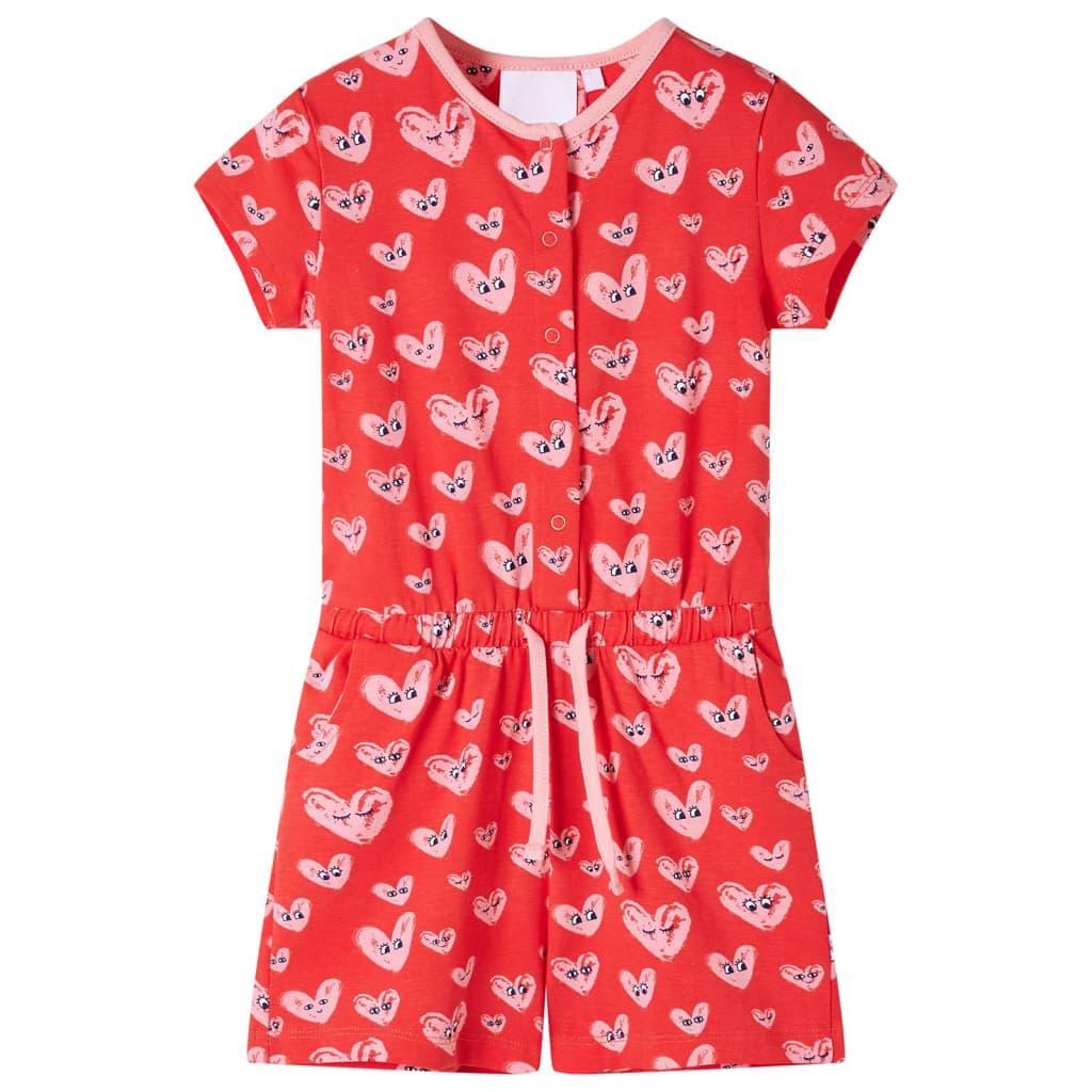 VidaXL Kinderjumpsuit 104 rood