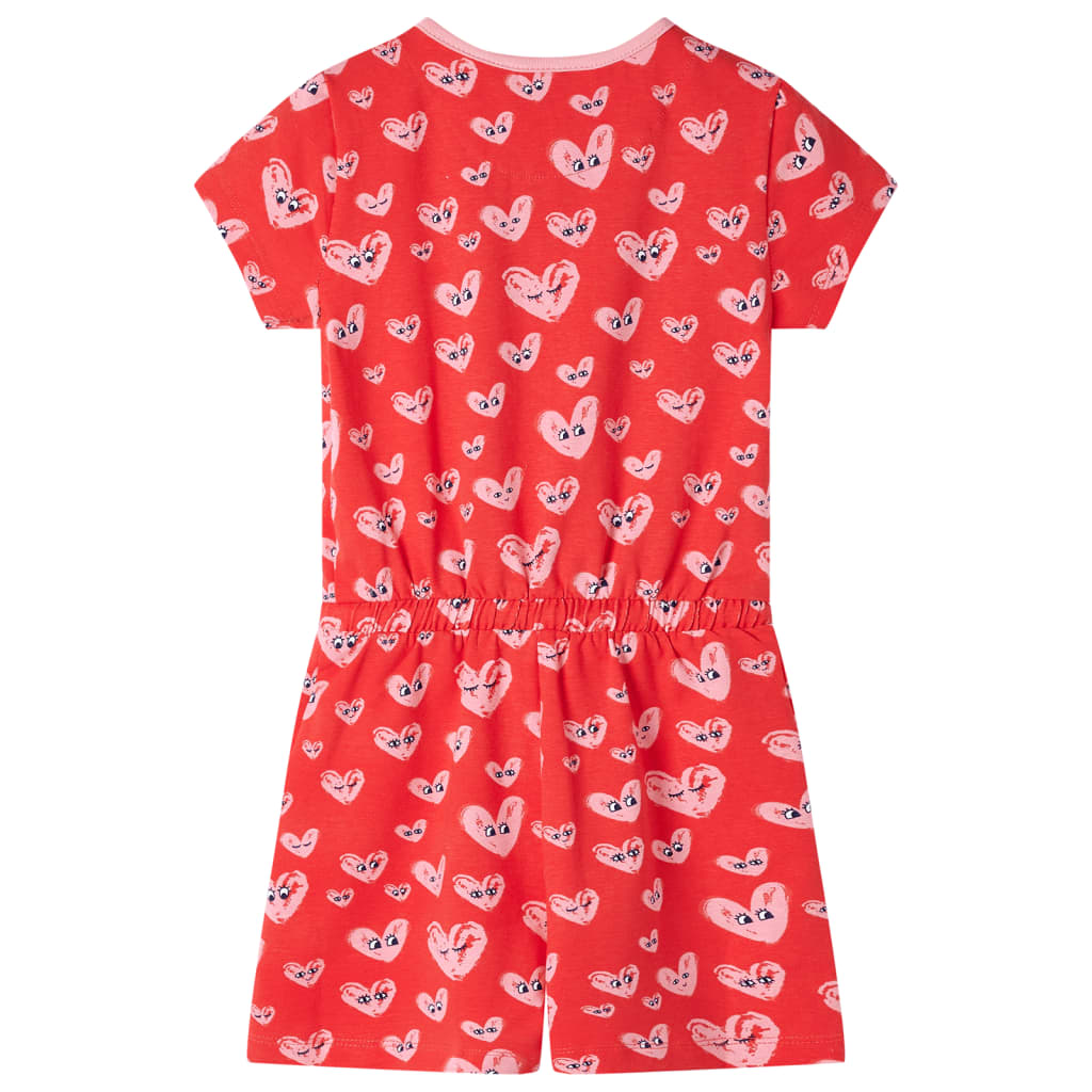 VidaXL Kinderjumpsuit 104 rood