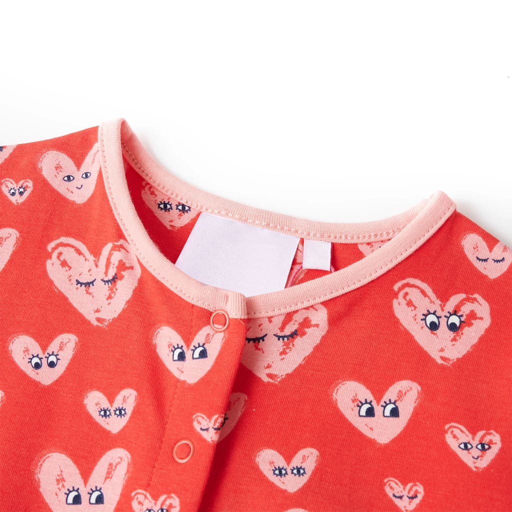 VidaXL Kinderjumpsuit 104 rood