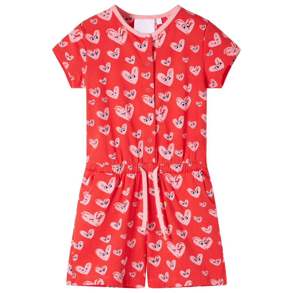 VidaXL Kinderjumpsuit 116 rood